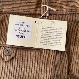 Men's heavyweight English corduroy pants.